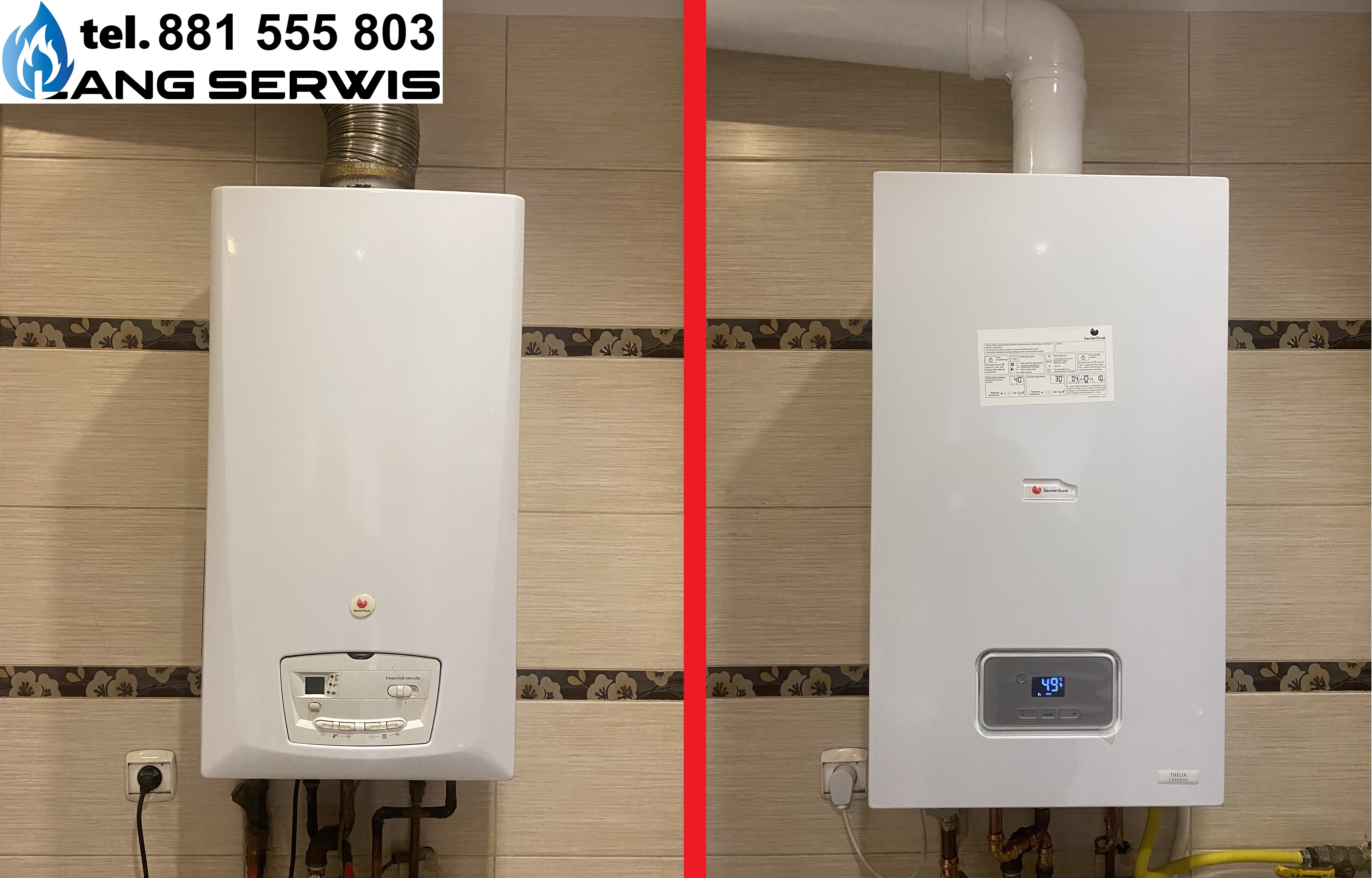 Wymiana Thema Classic na Saunier Duval