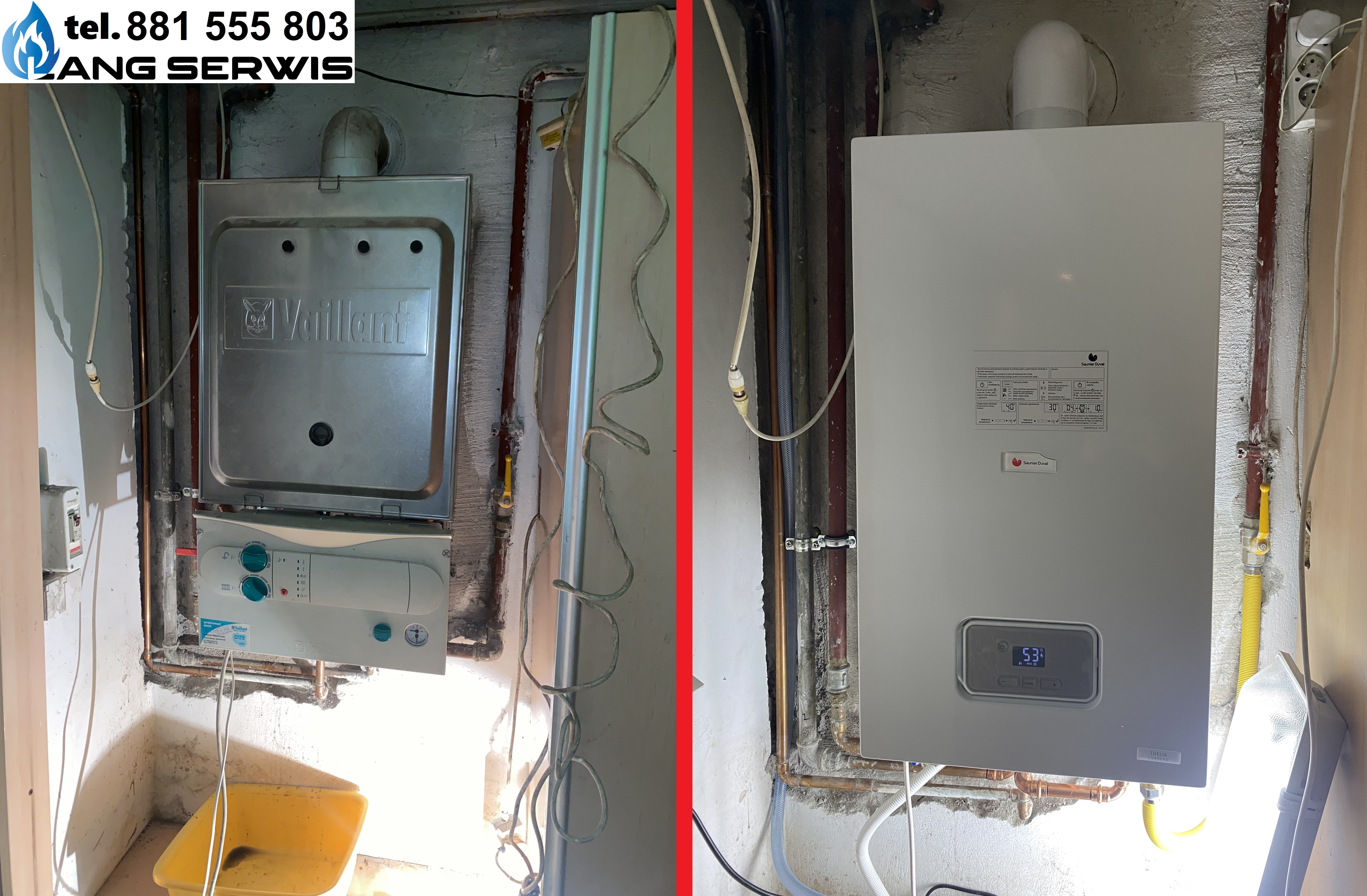 Wymiana Vaillant na Saunier Duval