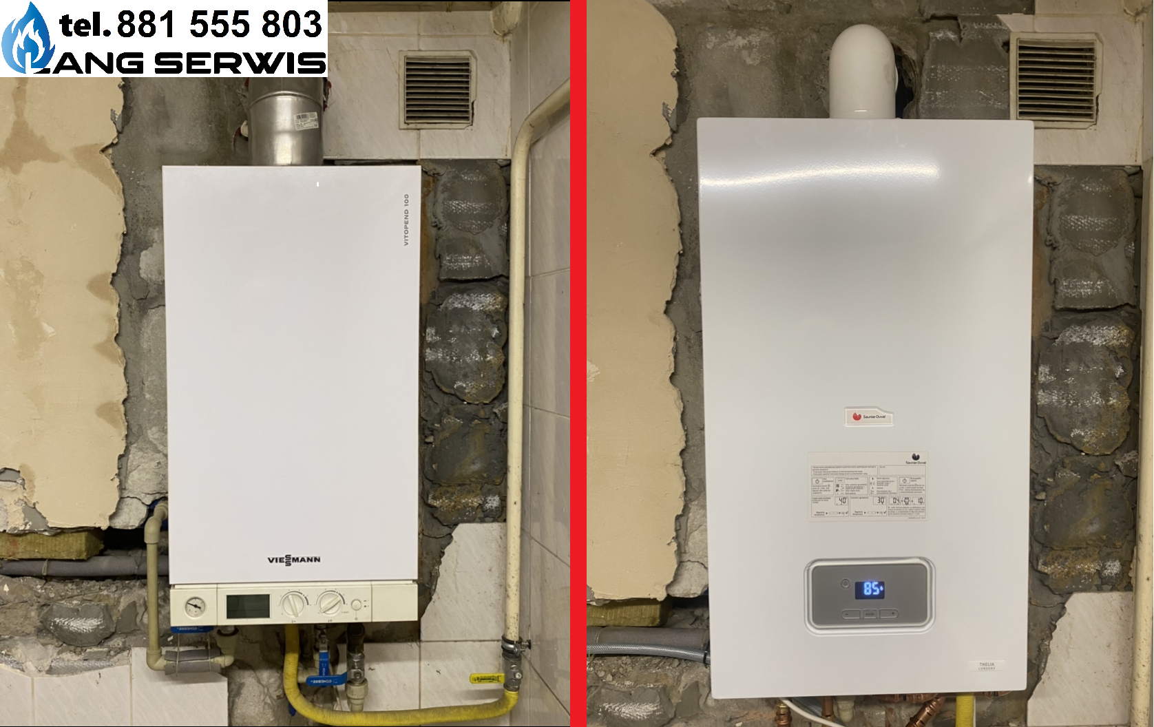 Wymiana Viessmann na Saunier Duval